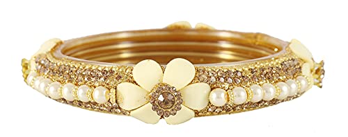 Image of NMII Viral Multi Colour Glass Bangles with Golden Ghungroo Charms & Stone Work For Women & Girls | Fancy Designer Glass Bangle | Traditional Chudi | Kanch Ki Churi | Stylish Ghungroo Bangle For Women