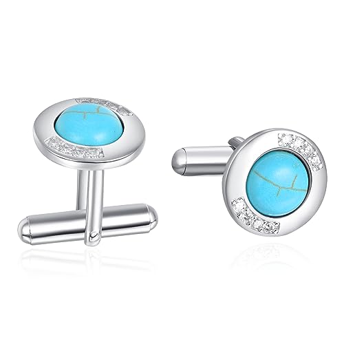 Mancuernillas de plata 925 ADMETUS para hombres miniatura 1