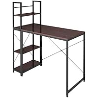 Amazon | パソコンデスク 左右入替可 収納 両用デスク ハイタイプ