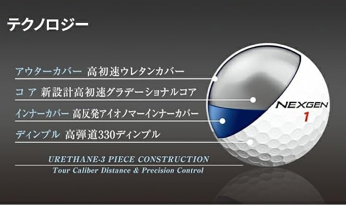 Amazon.co.jp: NEXGEN ゴルフ ボール TOUR SPEC ツアースペック 1