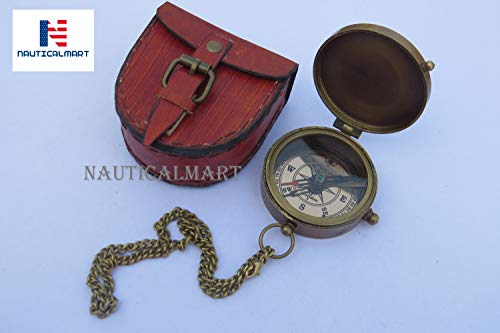 Brújula de bolsillo Brass Compass 1818 miniatura 3