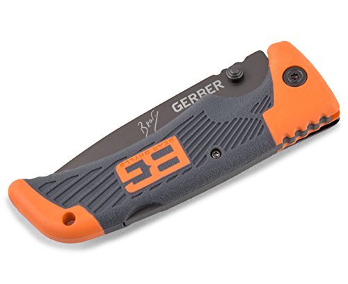 GERBER Bear Grylls Scout Knife, Serrated Edge, Drop Point [31-000754]