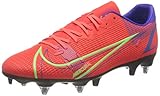 Garantiert bestes Ballgefühl Nike Herren Vapor 14 Academy SG-Pro AC Football Shoe, Bright Crimson/Metallic Silver-Indigo Burst-White-Rage Green, 44 EU