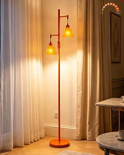 Image of Lightdot Globe Floor Lamp with LED Bulbs Included, Dimmable Floor Lamps,Unique Modern Standing Tall Lamp for Bedroom Living Room /Sofa Beside /Corner Decor-Gold