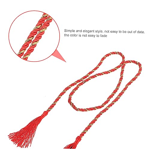 Vintage Tassel Waist Belt for Yukata Kimonos Durable Decorative Japanese Obi Accessory for Women Chic Waistband with Creative Design Easy Tie Waist Sash for Traditional Dress3
