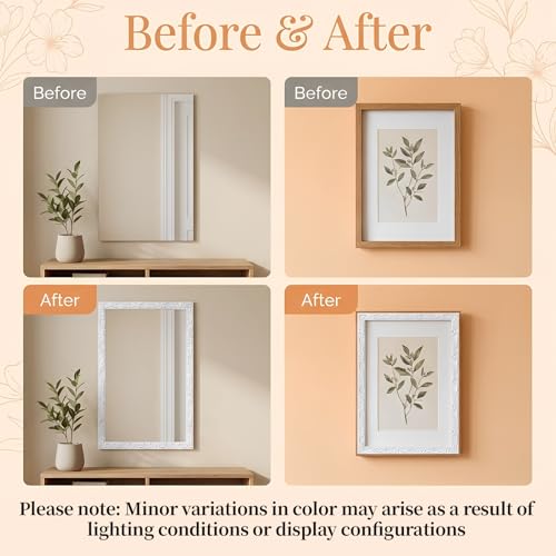 White Peel and Stick Crown Molding, 16.4 FT x 1.02 Inch Self-Adhesive by Oqqlin - Used condition - Image 6