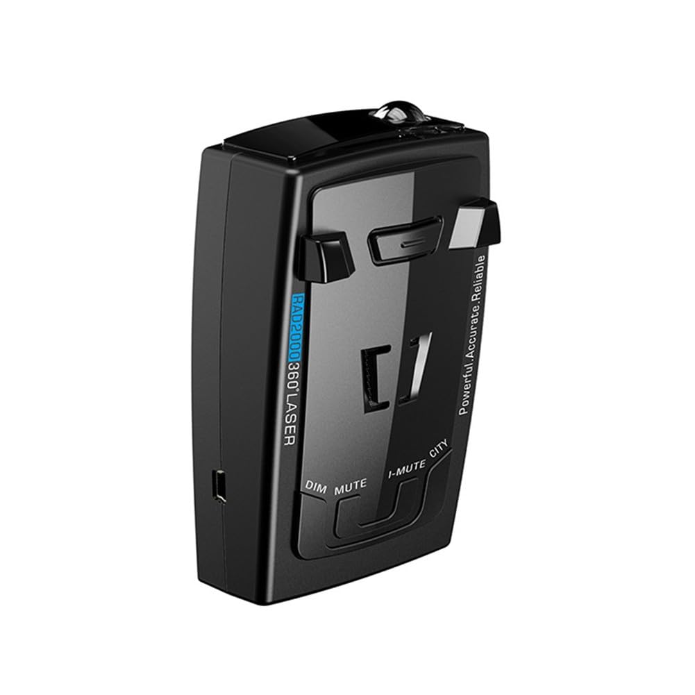 Detector de largo alcance: 360° para protección y alertas de voz para una conducción segura