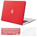 Mosiso Plastic Hard Case with Keyboard Cover with Screen Protector for MacBook Air 11 Inch (Models: A1370 and A1465), Red