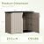 Devoko Outdoor Storage Cabinet 26 Cu Ft with Lockable Doors, Horizontal Storage Shed Waterproof Patio Tools Storage Box for Sofa Cushions, Gardening Tools and Accessories (Beige)