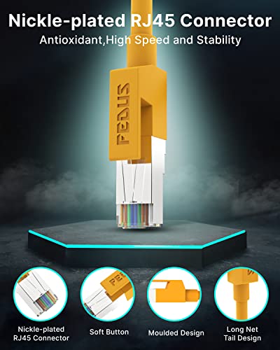 FEDUS Store FEDUS 30m Cat6 Ethernet Cable, Orange - Image 6