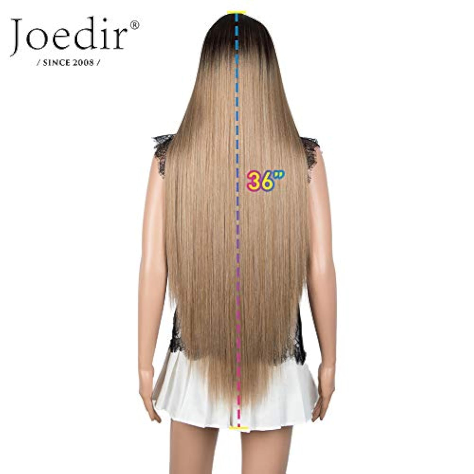 Super Long Straight Wave Lace Front Wig, Heat Resistant