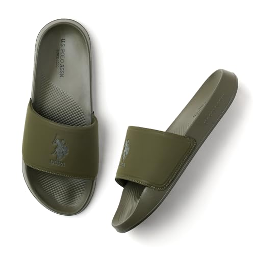 Image of U.S. POLO ASSN. USPA | ROAN | Stylish Sliders Flip Flops for Man