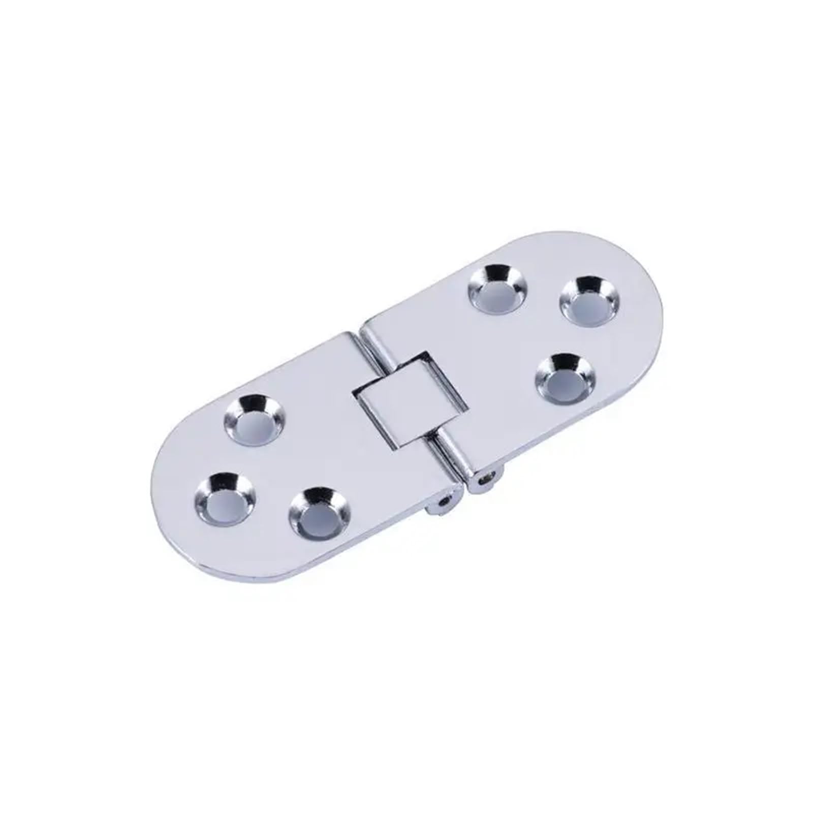 2 Pcs Zinc Alloy Mounted Folding Hinges Self Supporting Foldable Table Cabinet Door Hinge Furniture Hardware for Folding Furniture(Silver)