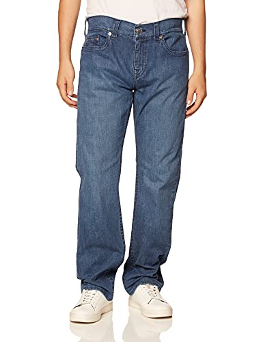 True Religion Men's Ricky Straight Leg Jean, Offset Blue, 34W X 30L