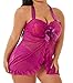 Plus Size Lingerie Babydoll Set for Women(3XL,Purple)