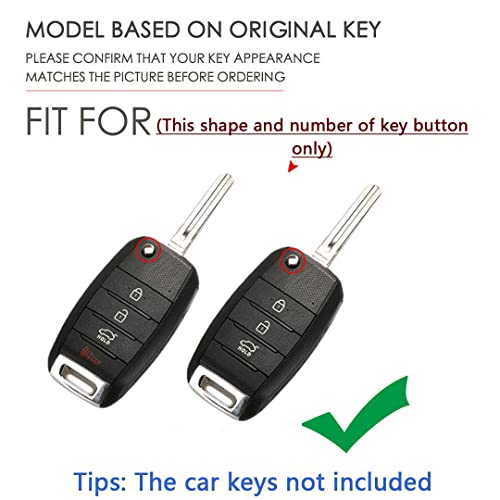 Coque de clé carbone Kia Rio pour éviter les rayures du boîtier SANRILY