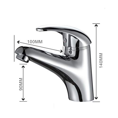 Robinet mitigeur de lavabo de salle de bains à commande unique précise - 7