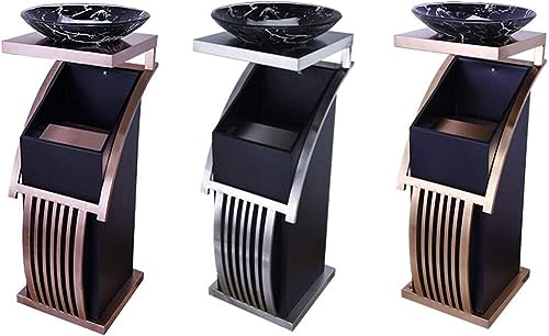 Cubo de Basura de Acero Inoxidable para Exterior e Interior Gris Plata 2