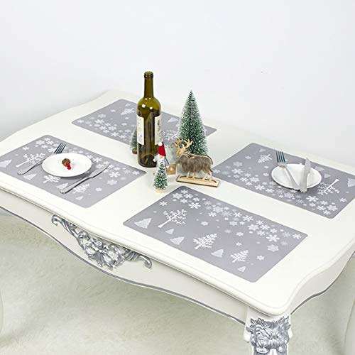 Tafelset, 12 stuks Kerstmis bedrukte drankjes theekopjesmatten onderzetters theepot placemat decoratie maken uw tafel… - Image 6