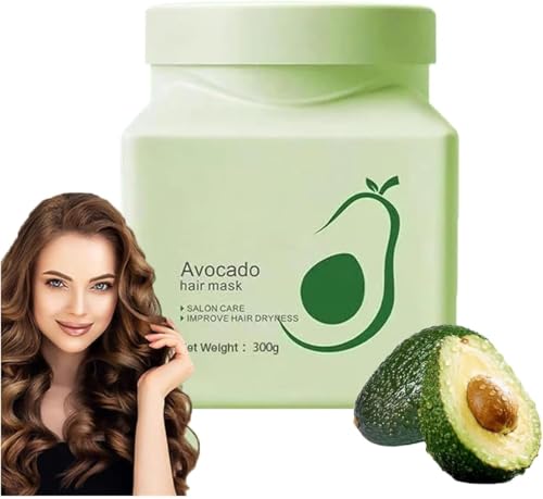Image of Avocado Deep Conditioning Hair Mask,Hydrates, Nourishes & Repairs Dry, Damaged Hair,Gentle Split End Repair,For Women and Men