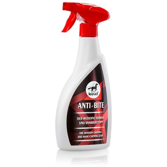 RL24 leovet - Anti-BITE Verbiss- & Knabberstopp | Verbissschutz für Pferde | Pferdespray gegen Anknabbern | schützt Bandagen, Mähne, Schweif & Holz | 1 x 550 ml Sprühflasche