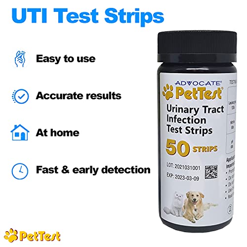UTI Test Strips for Dogs & Cats detect a Urinary Tract Infection in Your Pet. Use PetTest Cat & Dog UTI Test Strips at… - Image 3