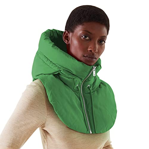 Gilet d'hiver rembourré léger et sans manches à col montant pour femme