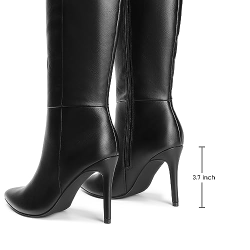 DREAM PAIRS Knee High Boots for Women, Sexy Pointed Toe Stiletto High Heel Boots, Fashion & Classic Dress Shoes3