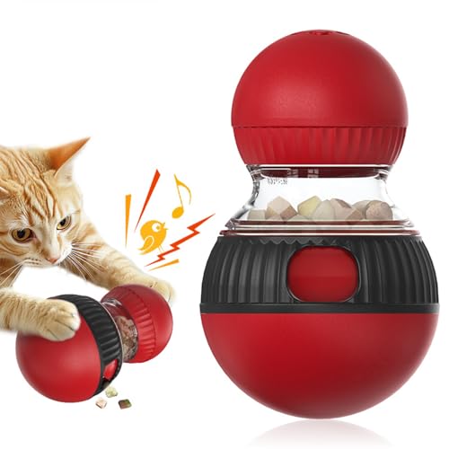 猫用おやつディスペンサーおもちゃ - ペット用おやつ給餌ボール | 多機能猫用おやつディスペンサー,狩猟シミュレーション・脳トレ・スローイーティング・退屈解消用