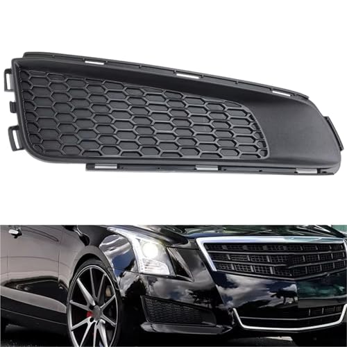 Cubierta de luz antiniebla compatible con Cadillac ATS 2013 a 2014, parrilla inferior 7