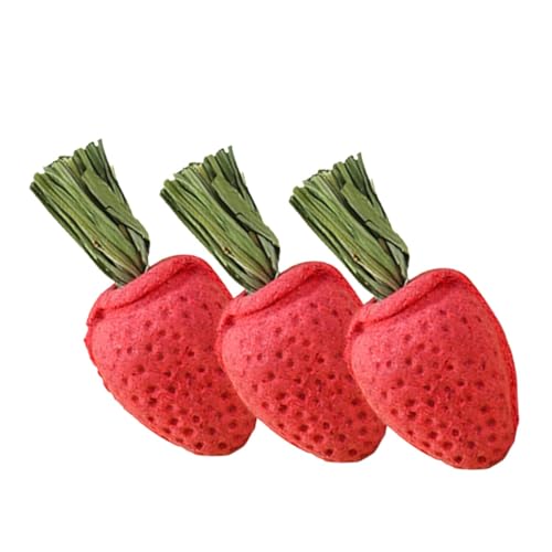 GRIRIW 3 Uds Juguete para Masticar Hámster Suministro De Chinchilla Juguete para Morder Hámster Juguete para Morder Conejo