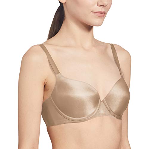Image of Triumph T-Shirt Bra For Women Wired Padded Body Make-Up Series Seamless Everyday Lingerie Lycra Xtra Fine Breathable Fabric Second-Skin Smooth 3 /4 Cup Support Invisible Underwire Pack Of 1