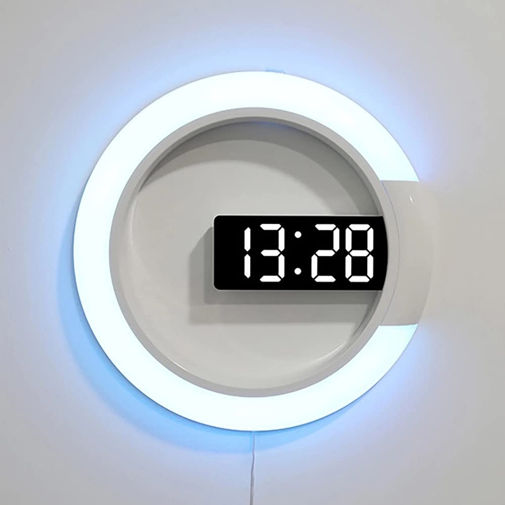 Despertador, Reloj de Pared con luz LED