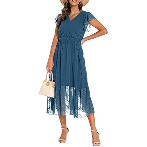 GRECERELLE Women's Summer Wrap Maxi Dress Cover