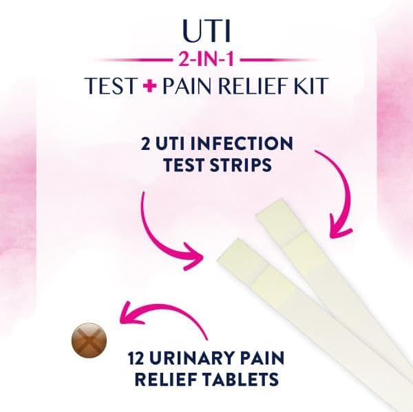 Image of Monistat, Maintain Kit, 2-in-1 2 Test Strips and 12 Pain Relief Tablets (12pack)