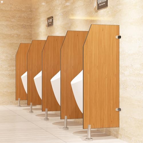 Urinal Baffle Screen with Stainless Steel Fittings - Men‘s Privacy Partition for Public Toilets Schools Hospitals & Companies -Urinal Board Wall Divider