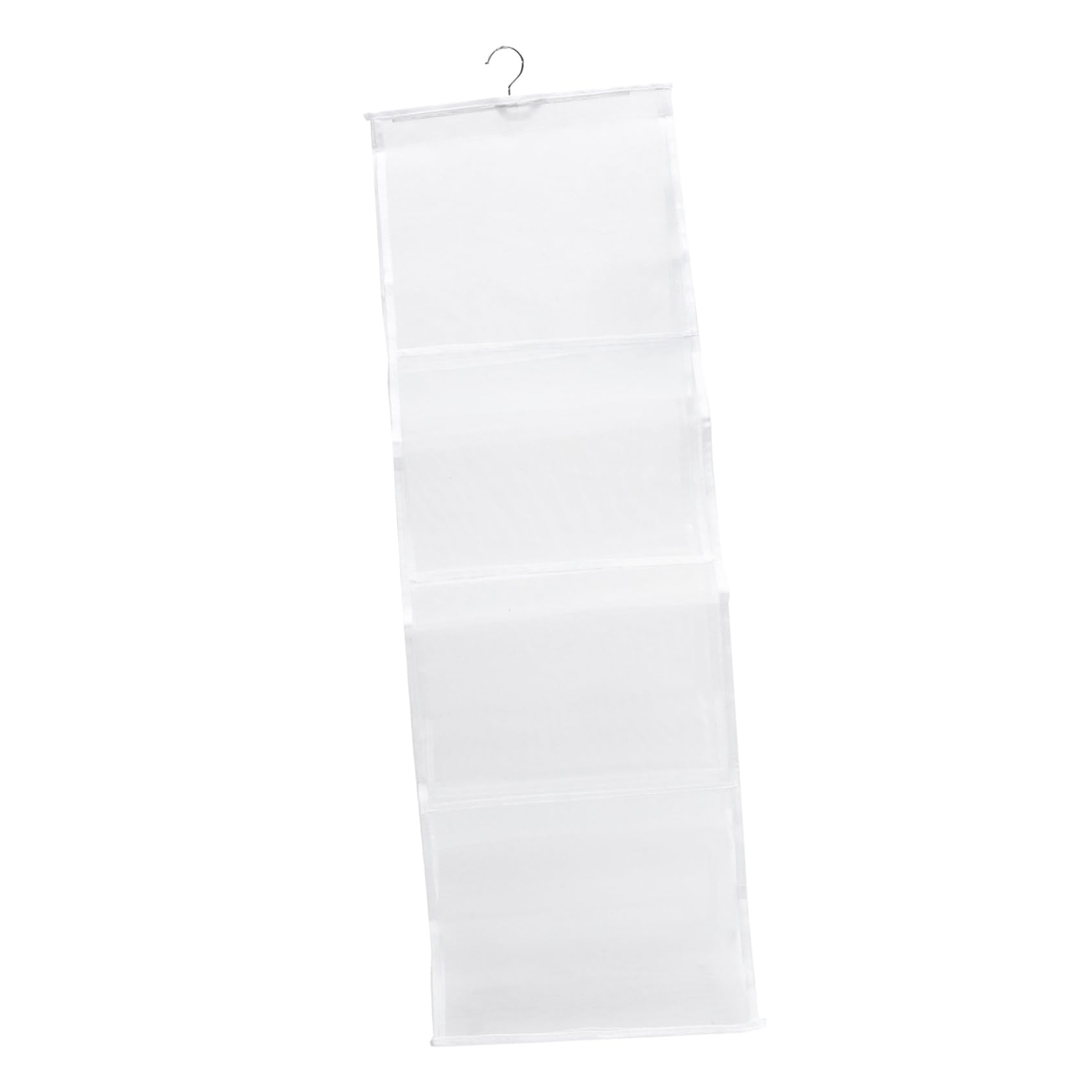 KOMBIUDA Organizador Ahorro Armario Bolsos de Nylon y Blanco Colgante 4 Niveles con Bolsillos, Gran Capacidad de Espacio para Hogar