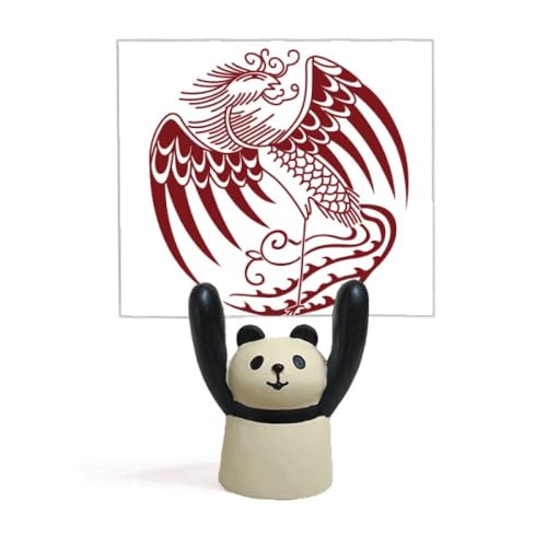 Porte-mémo phénix chinois au motif panda, cadeau culturel original