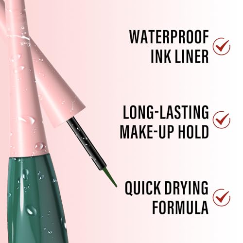 Boobeen Liquid Eyeliner Pen, Colored Eye Liner Waterproof Smudge Proof, Eyeliner Ink Liner with Precision Tip for Bold Eye Looks - Image 5