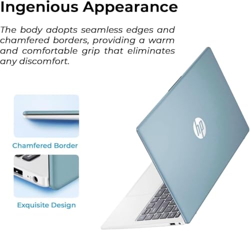 Image of HP Everyday Laptop with Copilot AI • 2026 Edition • AMD High Performance Processor • 512GB SSD • Microsoft Office 365 Included • Thin & Portable • 12hrs Battery • Windows 11 | w /o Mouse