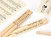 Personalised Custom Drum Sticks + Optional Gift Box - 5A Size | Laser Engraved #5