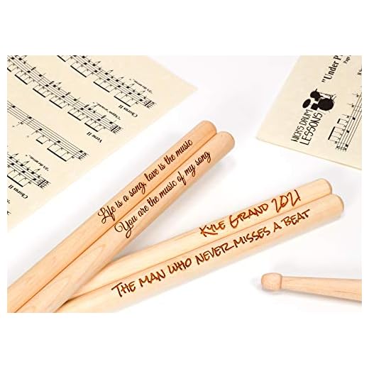 Baquetas personalizadas - Tamaño 5A | Diseñe un regalo realmente único | Grabado con láser