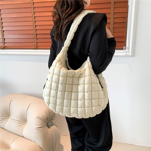 Sac à bandoulière moderne plissé en nylon résistant et tendance