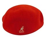 Kangol Czapka męska płaska, Czerwony, XXL