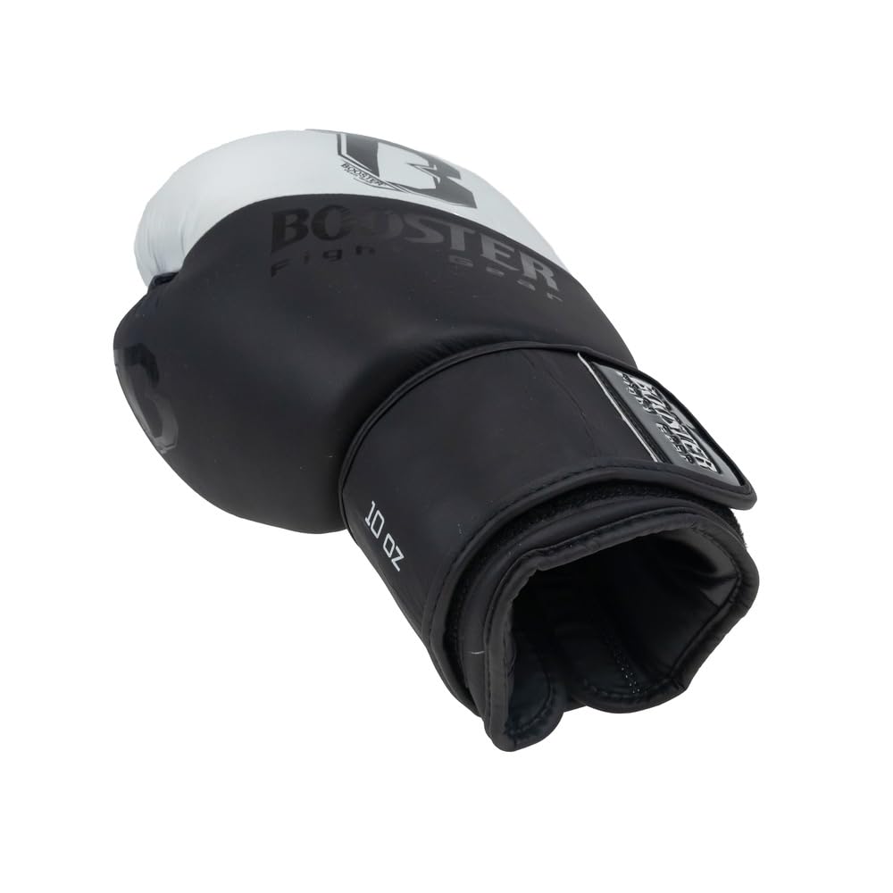 Booster - Guanti da boxe - Thunder Series 1 - Nero/Bianco - 12 oz