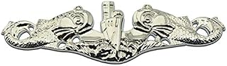 Submarine Warfare Silver Metal Auto Emblem