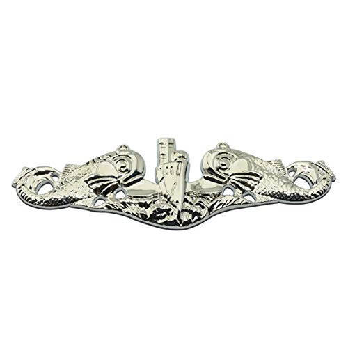 Submarine Warfare Silver Metal Auto Emblem