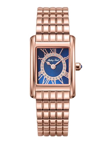 Mathey-Tissot Swiss Made Quartz Blue Dial Analog Watch - Women D972PRBU