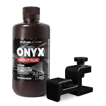 Phrozen Onyx Resin (1KG) 405nm LCD UV-Curing Standard, Two Printing Profiles for Best Performance, Black Opaque Appearance, Compatible with Most 405nm LCD 3D Printers