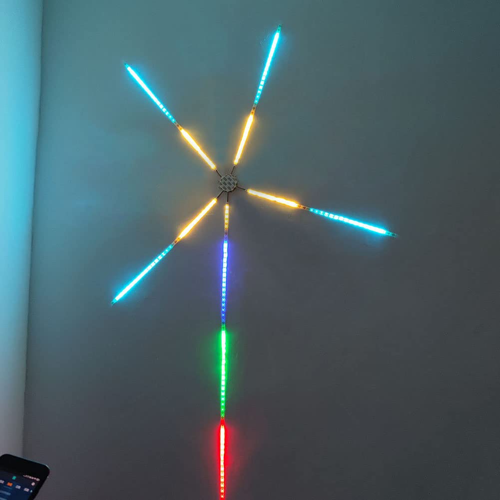 EONANT Led-vuurwerk lichtsnoer, afstandsbediening, werkt op batterijen, 8 verlichtingsmodi, mini-vuurwerk, koperdraad, verlichting, tuin, terras, bruiloft, feest, waterdichte decoratie (10-in-1, 100
